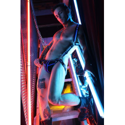 Breedwell Harnais Singlet Transistor Noir-Bleu